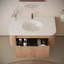 Meuble-lavabo mural 36 po avec comptoir, lavabo en céramique Arcora