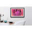 Streetart Feathers And Pink - Single Picture Frame Print-1099808286