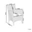 Hering Patio Dining Armchair with Cushion