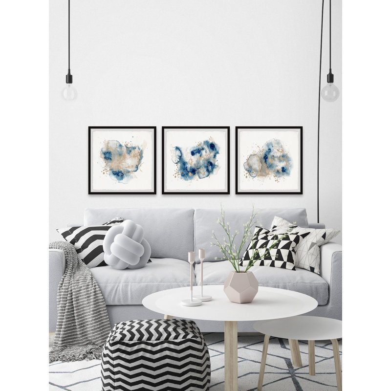 Shattered Earth by Marmont Hill - 3 Piece Single Picture Frame Painting Set, 81" H x 81" W x 3.81" D