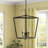 Rhys 3-Light Dimmable Metal Lantern Pendant-764297016