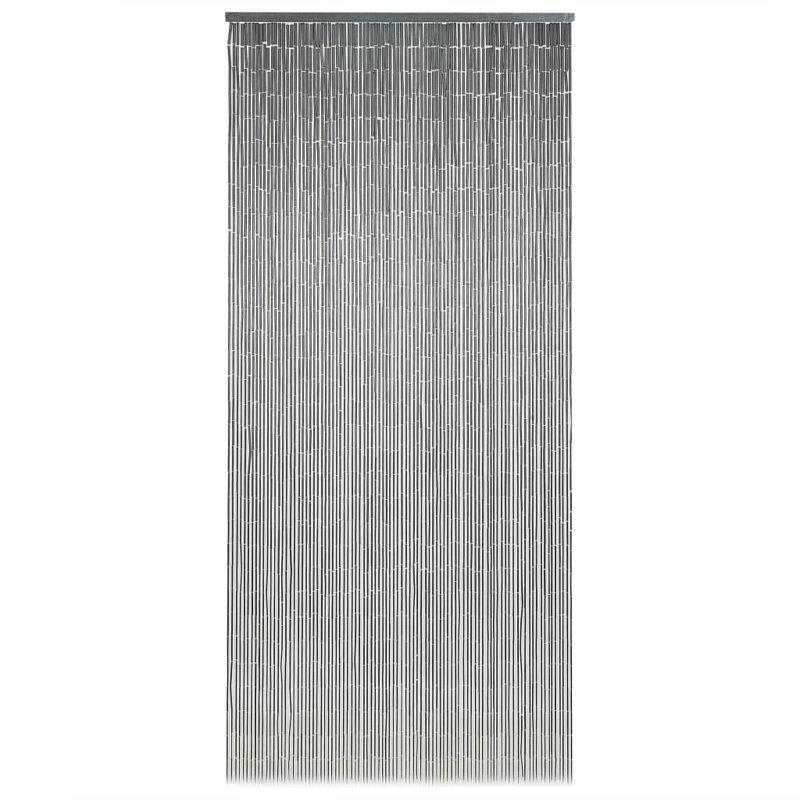 vidaXL Insect Door Curtain Bamboo 35.4"x78.7", Gray, 35.43" W x 78.74" L
