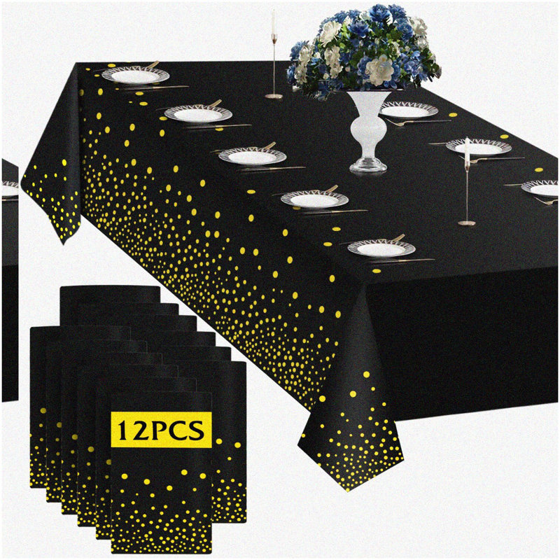 Retirement Celebration Banner Black Gold 70.9x43.3 Inch