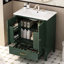Meuble-lavabo 30 po avec lavabo style rétro, espace de rangement multifonctionnel, tablette de porte, porte à fermeture en douceur, blanc-1457476165-1457476168