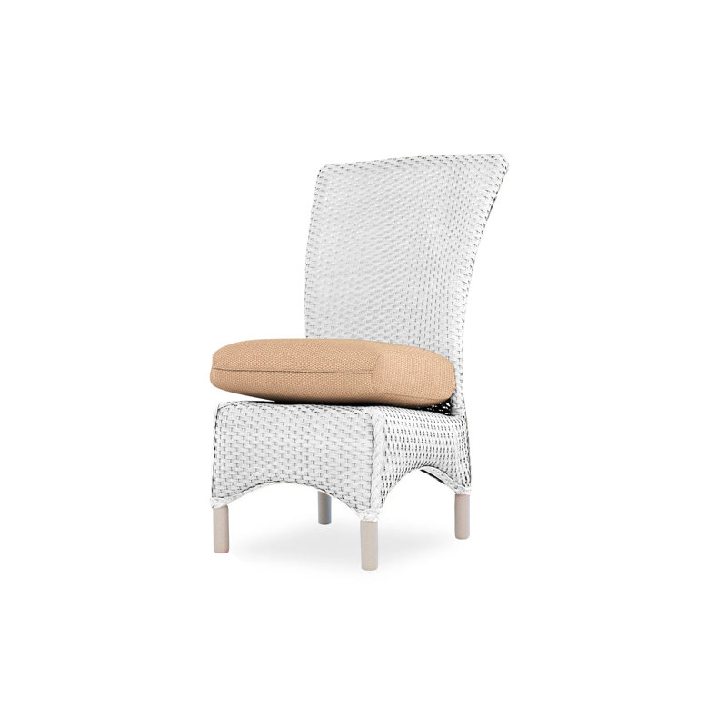 Mandalay Outdoor Dining Armchair, White, Demo Oatmeal