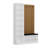Traditional Hall Stand, White, 53.1 x 82.7 x 13.8 inches | 100% Melamine Coated Particle Board, Thickness: 0.7 inches | Elegant Storage Solution for Entryway, Durable and Stylish Design