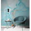 Papier peint amovible en marbre abstrait acrylique-42301499