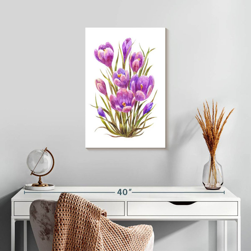 Harnek Crocus Flower Cluster, 24" H x 16" W