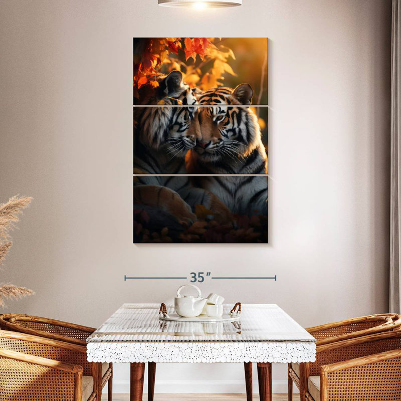 Brampt Romantic Tigers, 32" H x 20" W