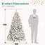 Arbre de Noël enneigé avec pomme de pin-2103023071