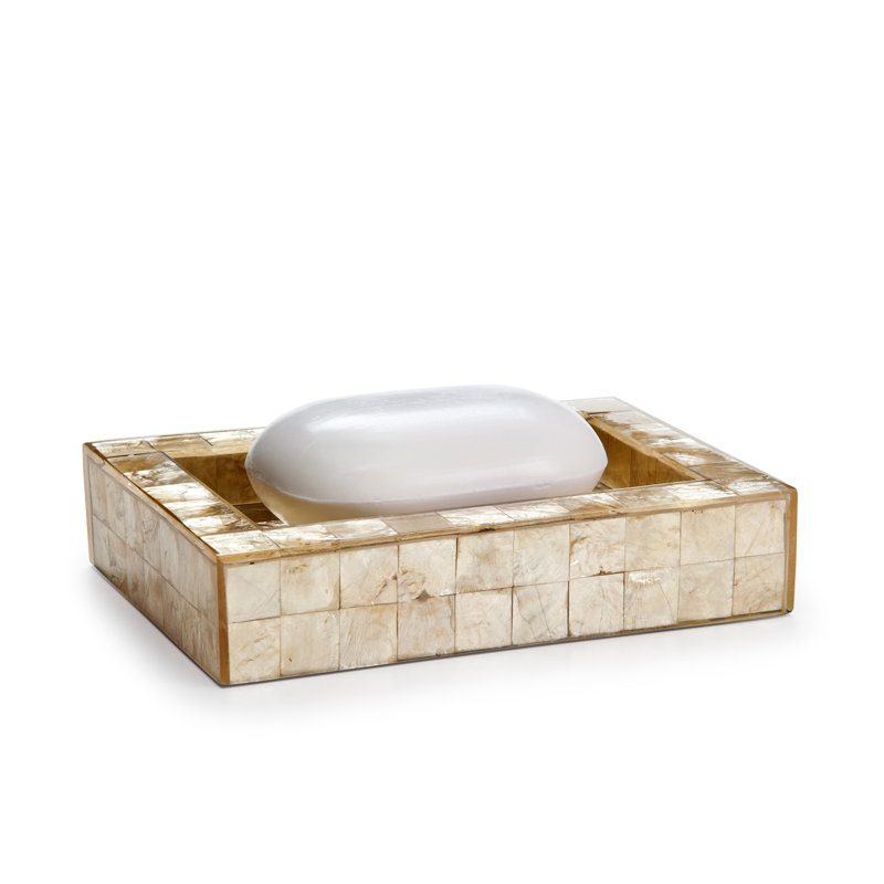 Capiz Soap Dish, Champagne