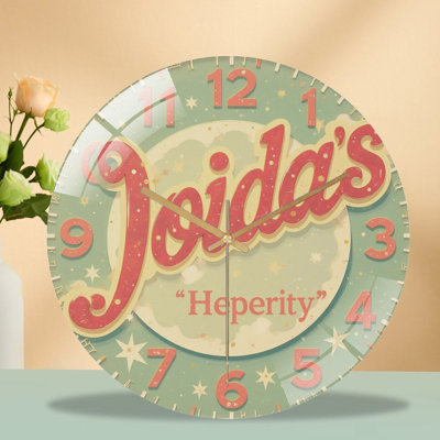 Horloge murale moderne en verre 12 po