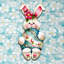 24'' Handmade Wood Shatterproof Hanging Figurine Ornament
