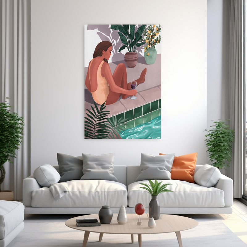 Art contemporain, 60" H x 40" W