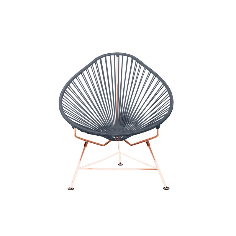 Outdoor Lounge Chair, Gray/Copper