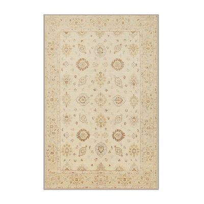 Tapis décoratif beige oriental Janice