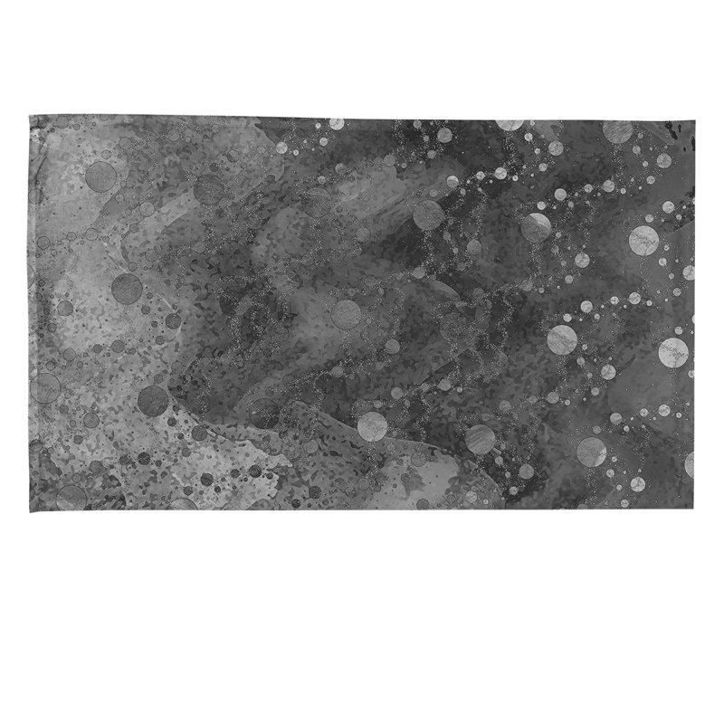 Serviette de thé à l’vedette de planètes Mcguigan, Noir, Sergé de coton