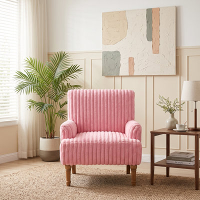 Fauteuil d'appoint en velours côtelé 30 po Aiden