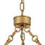 Luminaire suspendu suspendu en métal 5 lumières