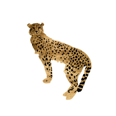 Golden Cheetah I by Annie Warren - Wrapped Canvas Painting