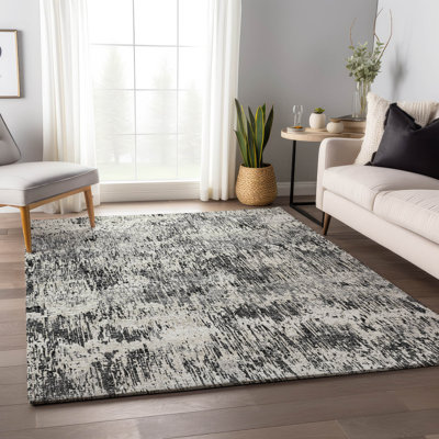 Tapis gris lavable à la machine Premium AMF66 Laxmeena