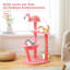 Arbre à chat Flamingo avec hamac, perchoir, griffoir et jouets-113770419
