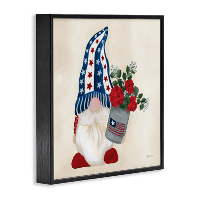  Americana Summer Gnome Giclee Art by Yvette St. Amant