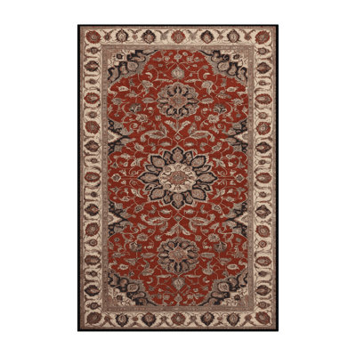 Machine Washable Persian Brown Area Rug
