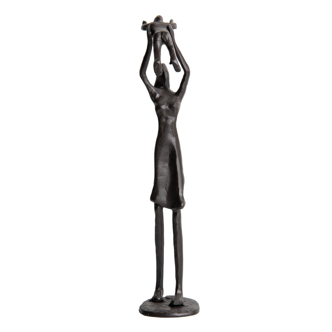 Zylstran Proud Mother Lifting Child Iron Sculpture Winston Porter