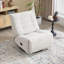 Fauteuil inclinable manuel pivotant et oscillant de 33,1 po de largeur-1182281467