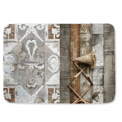 Tapis de bain abstrait Cierrah