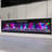109'' W 2-Drawer TV Stand Media Console With Electric Fireplace Heater-1193371903
