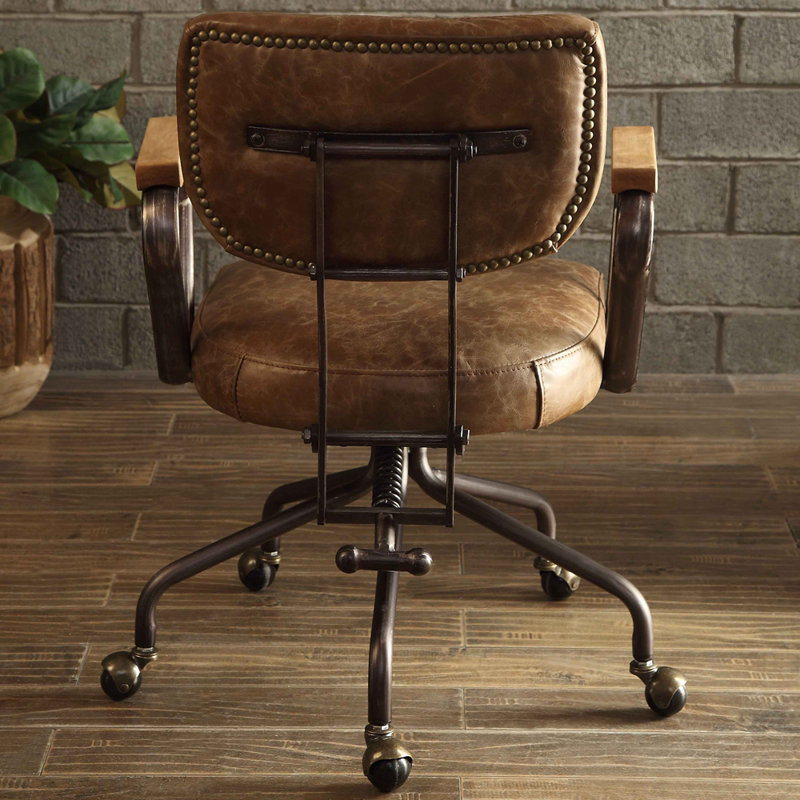 Chaise de bureau Hallie, Brun
