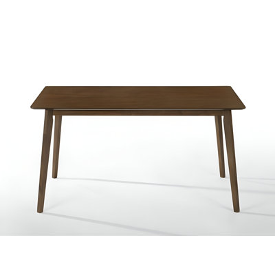  59" Brown Solid Wood Dining Table