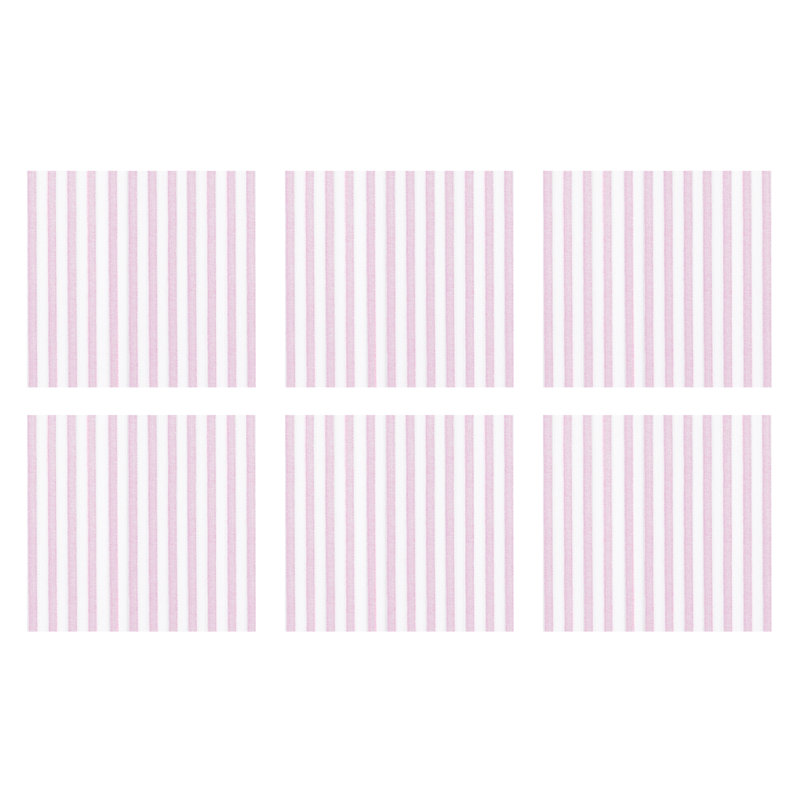 Serviettes d'invité pour le bureau de 15 serviettes, Rose, Carré 10 po