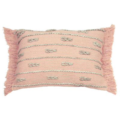Sigrid Pink Rectangular Throw Pillow Cover