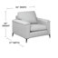 Ensemble de canapé et chaise en cuir Bayerl-348053133