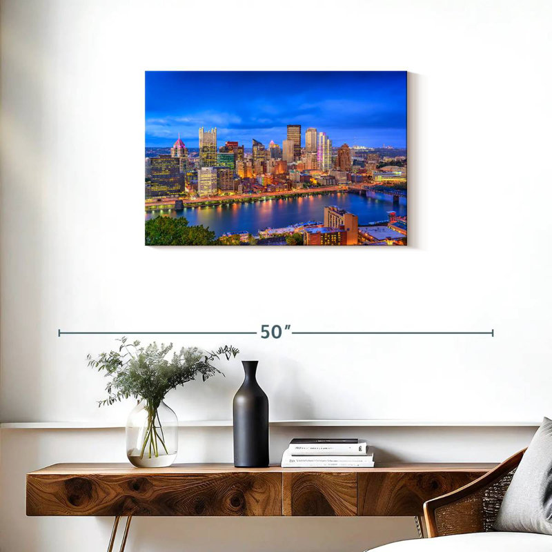 Sirci Pittsburgh Blue Hour, H 20 po x l 30 po