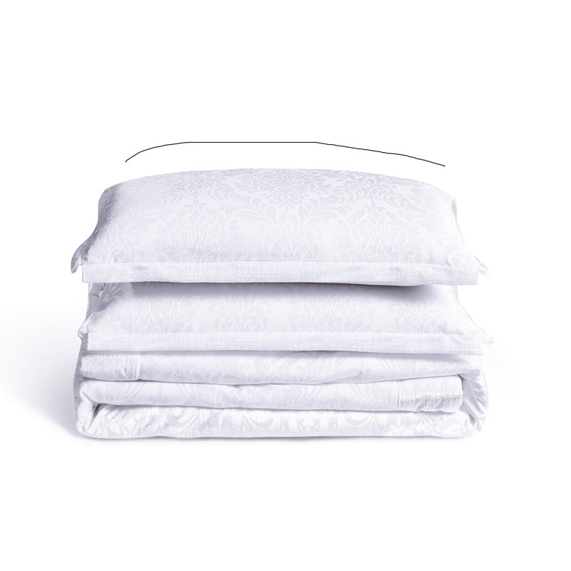 Microfiber / Polyester Bedspread with Pillow Shams, White, Super King Bedspread + 2 Standard Shams