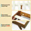 Structure de lit Harmony en bois massif de style plateforme avec tête de lit sculptée, style Mid-Century moderne, aucun sommier nécessaire, assemblage d'outils intelligents, capacité de 800 lb-1290066446-1290066447