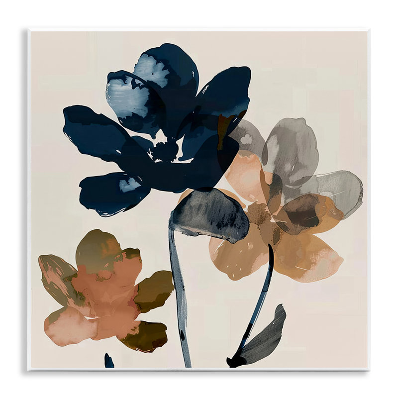 Art abstrait sur plaque de tons de terre par Irena Orlov