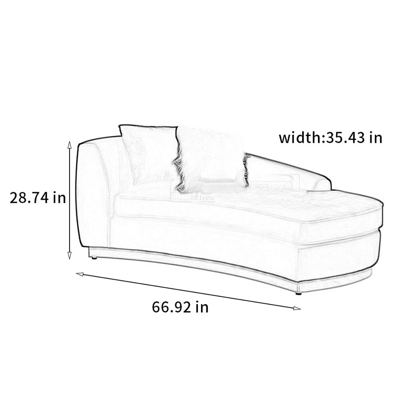 Comfortable solid pine chair, Left Hand Return