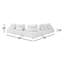 Hampton Outdoor Modular Sofa 06 In Textured Greige