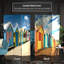 70.88" x 47" Double Sided Beach Cabana 3 Panel Room Divider
