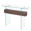Charnelle 100cm Glass Console Table
