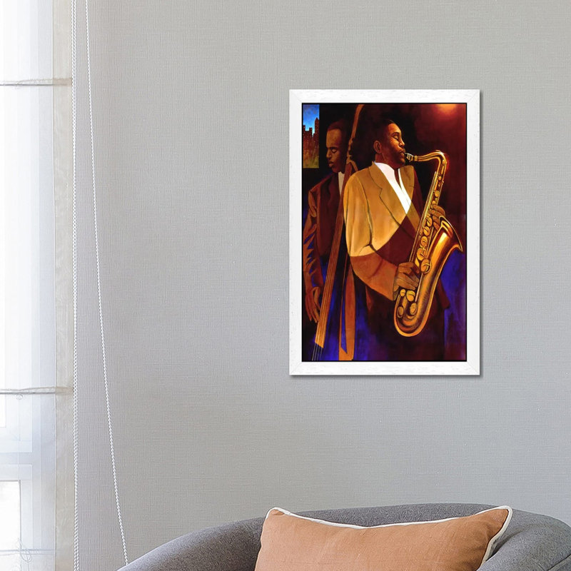 Body And Soul by Keith Mallett - Print on Canvas, 101.6 cm H x 66.04 cm W, White Framed