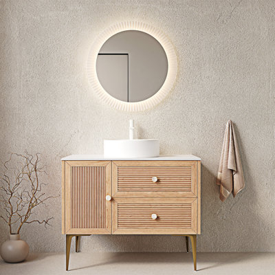 Meuble-lavabo autoportant avec lavabo