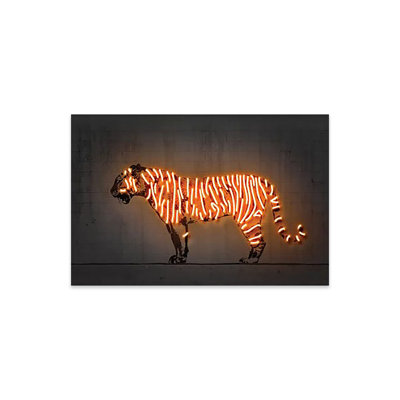 Impression de tigre sur verre acrylique