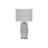 25" Modern Grey Ceramic Table Lamp with Grey Shade