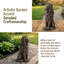 Statue de jardin majestueux 20,5 po H, statue de jardin en résine résistante aux intempéries avec finition bronze